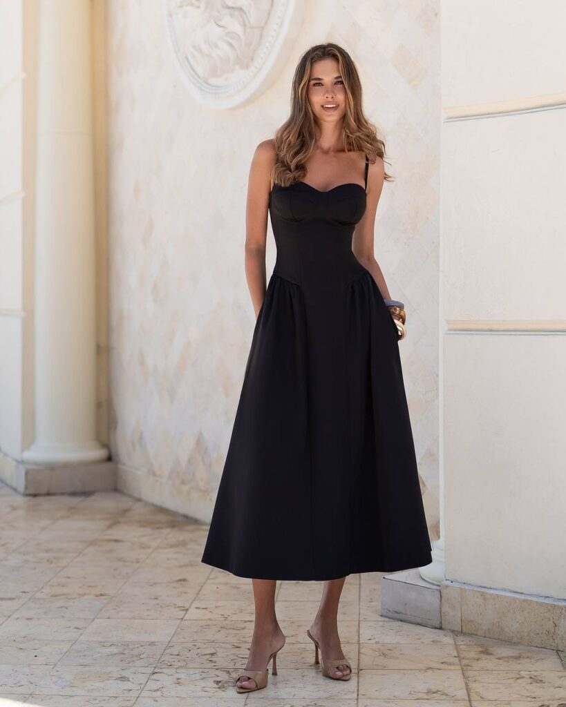 corset-a-line-midi-dress